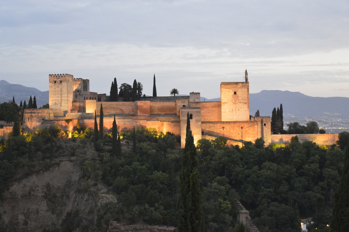 Entardecer de Alhambra em Granada